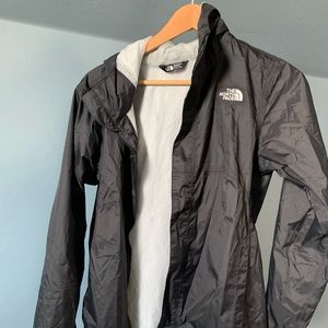 Black North Face Raincoat